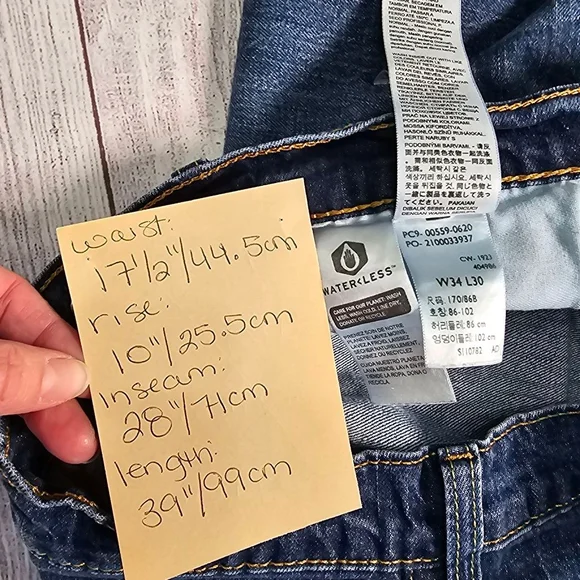 Levi's 34x30 559 denim jeans - Picture 2 of 9